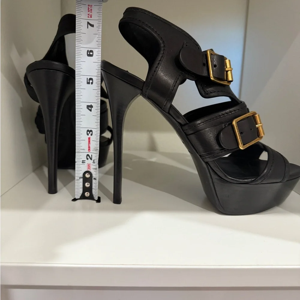 Burberry Aviator Beatty Platform Heels - Size 39 - Picture 7 of 8